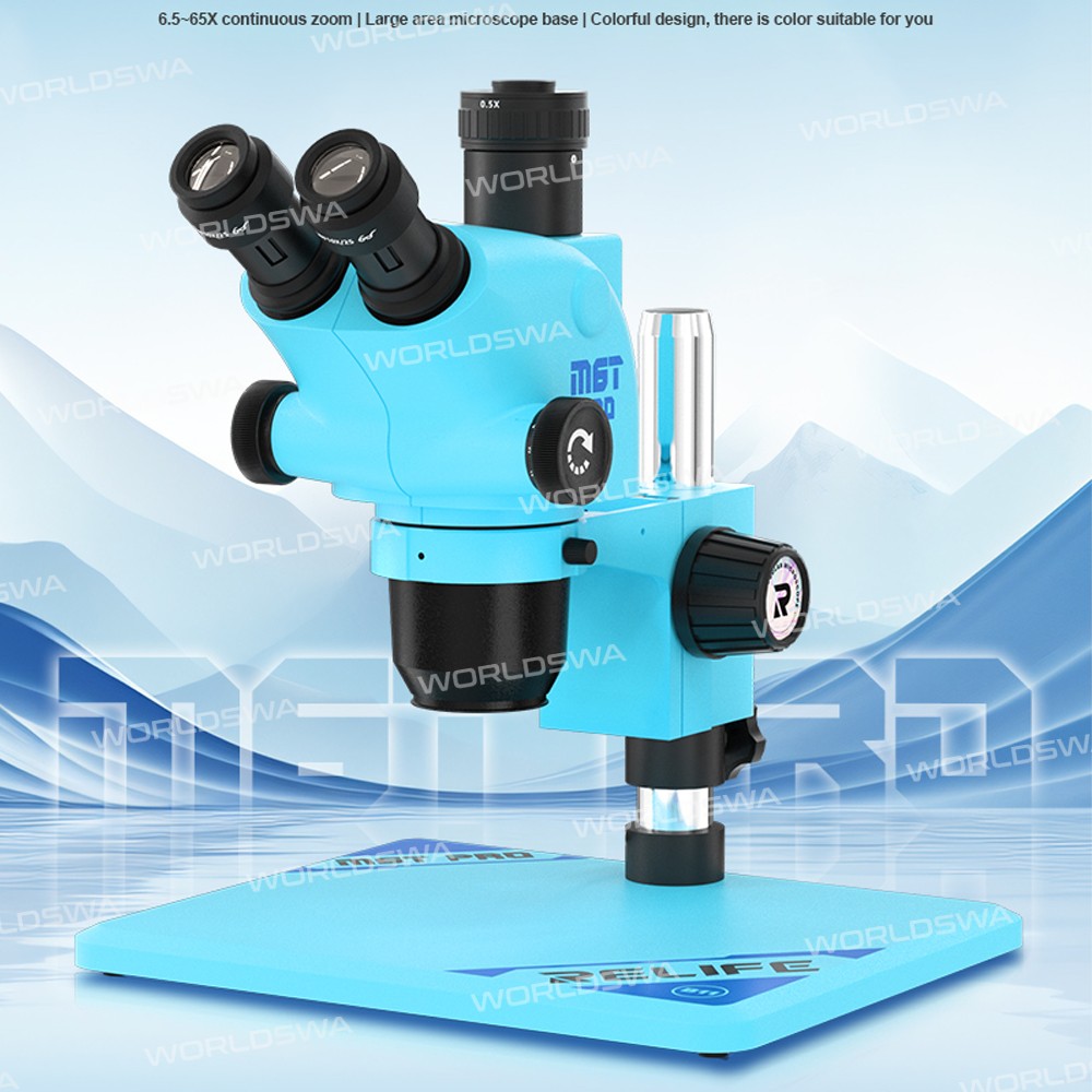 relife rl-m6t-pro-b11-65x-65x-continuous-zoom-trinocular-stereo-microscope-with-m-17-4k-hd-camera-14