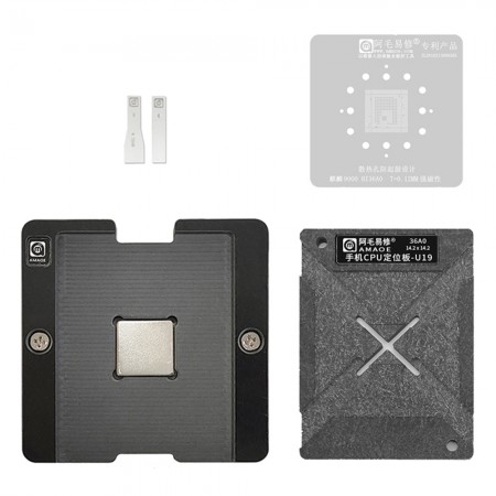 Amaoe U19 0.12mm BGA Reballing Stencil Platform Set for HiSilicon Kirin 9000 Hi36A0 CPU