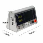 HR1203 12V 3A Multifunction Mini Phone Repair Intelligent Voltmeter Current Oscilloscope Power Meter