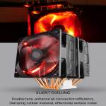 Cooler Master Blizzard T620 CPU Dual Tower 6 Heat Pipe Red Light Air-cooled Radiator for Desktop Com