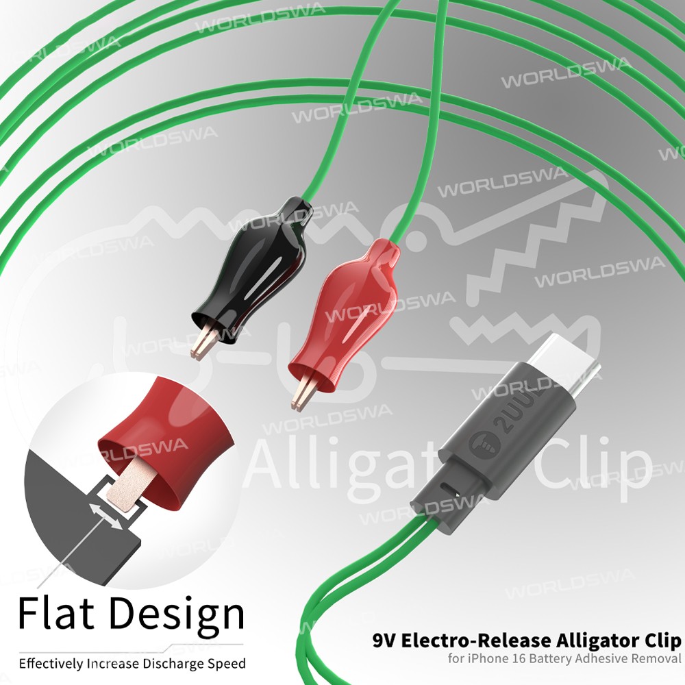 2uul pw03-9v-electro-release-alligator-clip-with-type-c-port-for-iphone-16-battery-adhesive-removal-