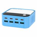 relife q2-120w-8-ports-desktop-charger-with-pd100w-charging-rgb-atmosphere-lighting-4