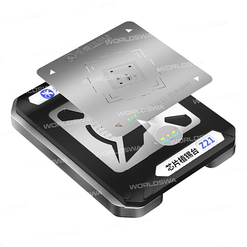 mijing z21-universal-cpu-reballing-stencil-platform-for-iphone-6-to-13pro-max-2