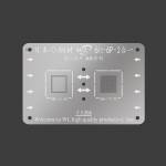 WL High-Quality 0.12mm 2 in 1 A7 A8 A9 A10 CPU Plant Tin Steel Net BGA Reballing Stencil