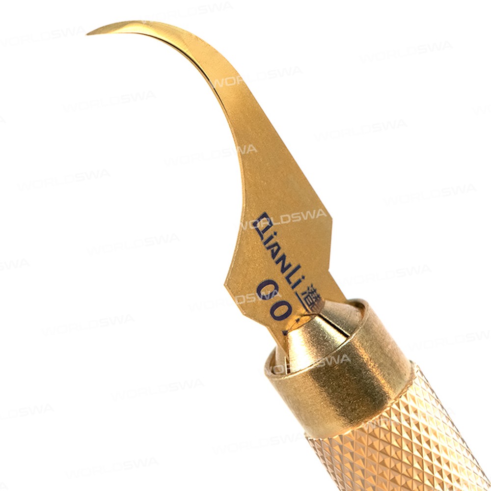 QIANLI 007 Non-Slip Stainless Steel Handle with 3 Crescent Blade J Curved Blade Cutting Knife for iP