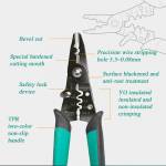 Pro'sKit CP-419 3-in-1 Precision Scissor Stripping Crimping Pliers for AWG 10-30 Cable