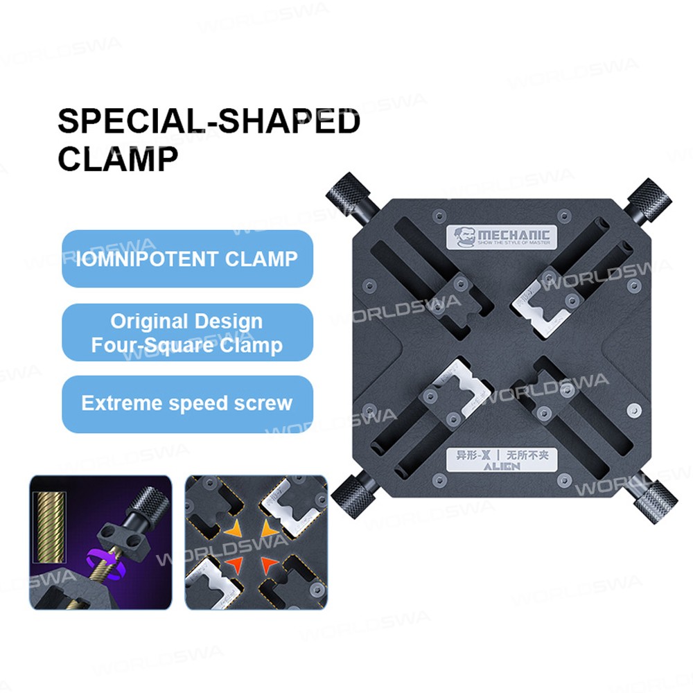 mechanic alien-special-shaped-x-360-rotation-universal-contract-mobile-motherboard-fixture-8