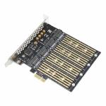 PCI-E X1 to M.2 B Key 4-Port SSD to PCI-E NGFF SATA Adapter Expansion Card