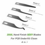 2UUL Hand Finish Sexy SEXY Blades with Handle Set for PCB Mainboard CPU Glue Removal