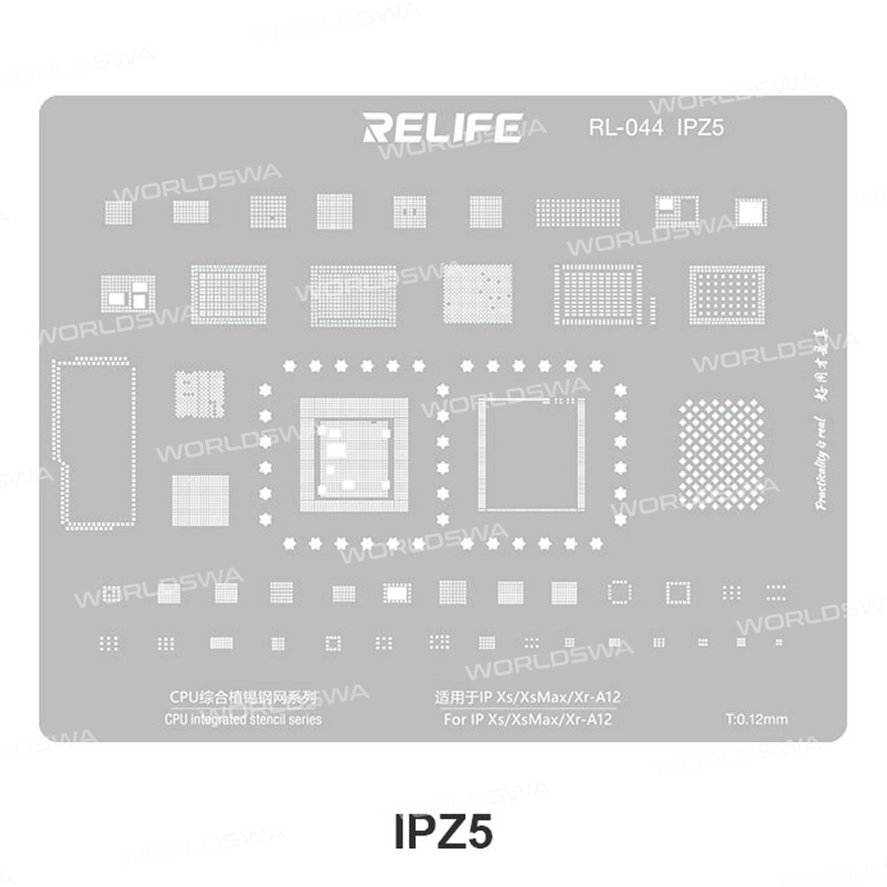relife rl-044-iphone-series-cpu-tin-planting-steel-mesh-set-12