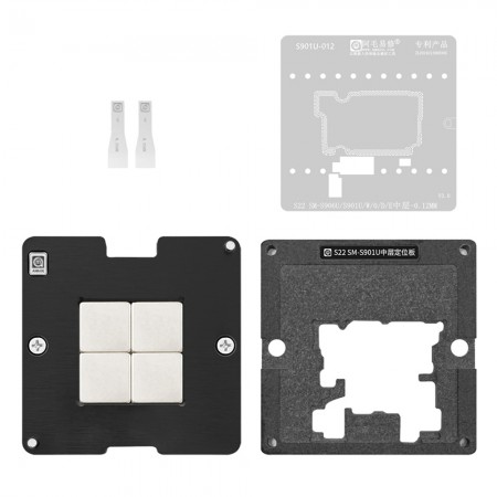 Amaoe S901U-012 Middle Layer BGA Reballing Stencil Platform for Samsung S22 SM-S901U / W / 0 / D / E