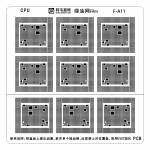 amaoe iphone-cpu-green-oil-bga-reballing-stencil-for-apple-a10-to-a17-4