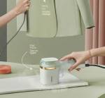 pretfy handheld-steam-iron-fabric-clothes-ironing-hanging-crease-removal-lightweight-steamer-for-hom