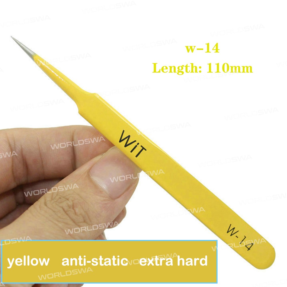 WIT W Series Extra Hardened Anti-Static Stainless Steel Tweezers for Mobile Phone Repair