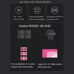 Yeston RX550 2G / 128bit / GDDR5 Multi-screen Graphics Card Support Split Screen with 4 HD Output Po