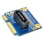 mSATA to SATA 7Pin PCI-E Upright Extension Converter Card for 2.5 / 3.5 inch HDD SSD