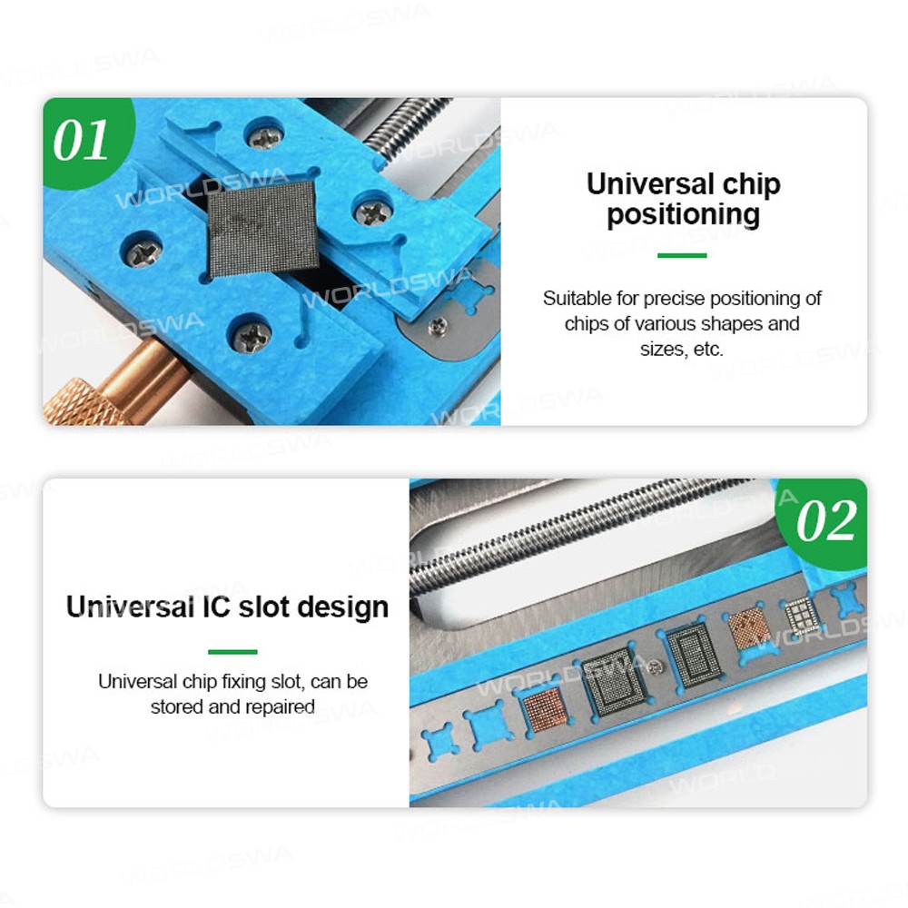 Relife RL-601F Multi-purpose Positioning Additional Track Dual Clamps Universal PCB Fixture