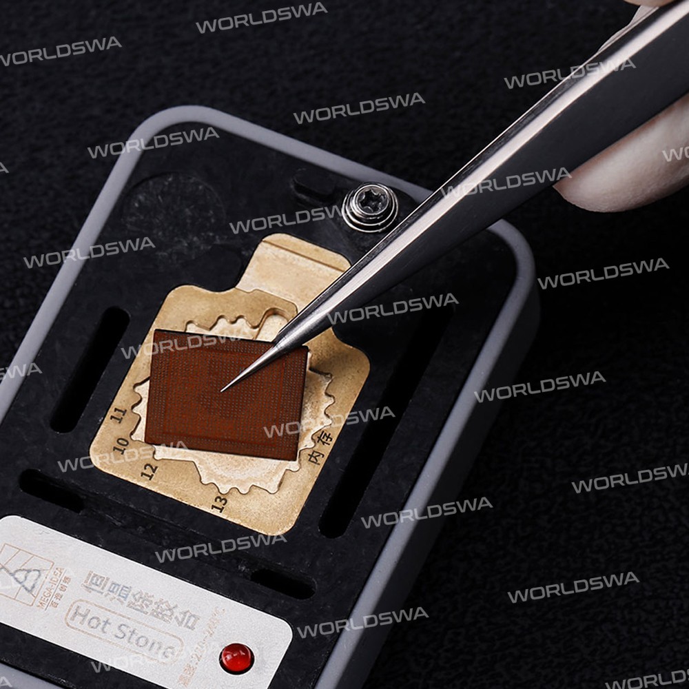 QianLi iNeezy Round Hand Polished Tweezers Stainless Steel Anti Rust Wear Resistance Corrosion Resis