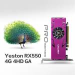 Yeston RX550 4GB / 128bit / GDDR5 4-screen Graphics Card Support Split Screen with 4*HD Output Ports