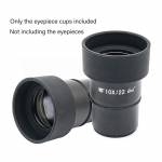 Foldable Rubber Eye Guards Caps for 34-38 mm Microscope Eyepiece Telescope - Pair