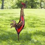 tooarts metal-sculpture-multicolor-iron-rooster-home-furnishing-craft-12