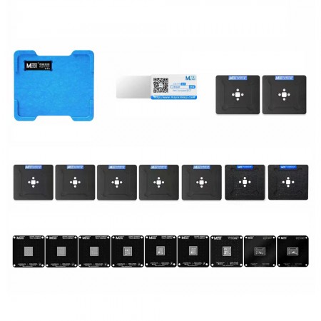 MaAnt 0.12mm Magnetic Reballing Platform Set for iPhone 6 to 14Pro Max A8 to A16 CPU BGA Repair