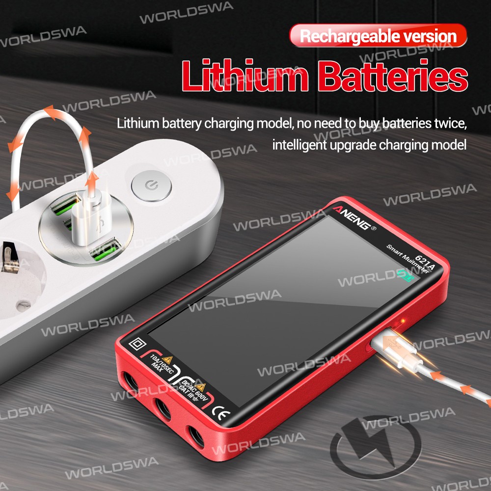 aneng 621a-portable-auto-range-usb-charging-lcd-touch-screen-ncv-digital-multimeter-2
