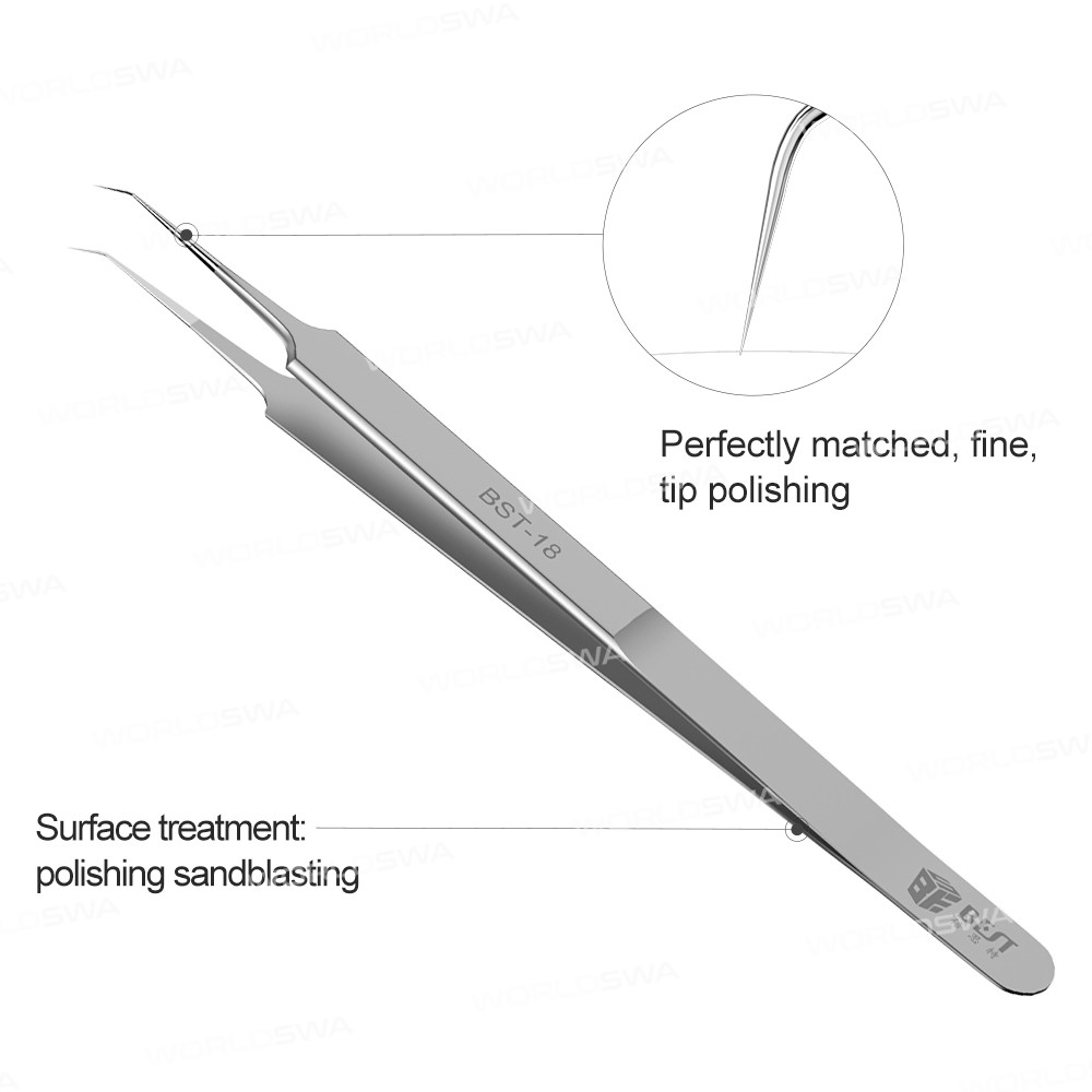 BST-18 / BST-19 Apple Mobile Phone Repair Fingerprint 0.02mm Flying Line Special Tweezer
