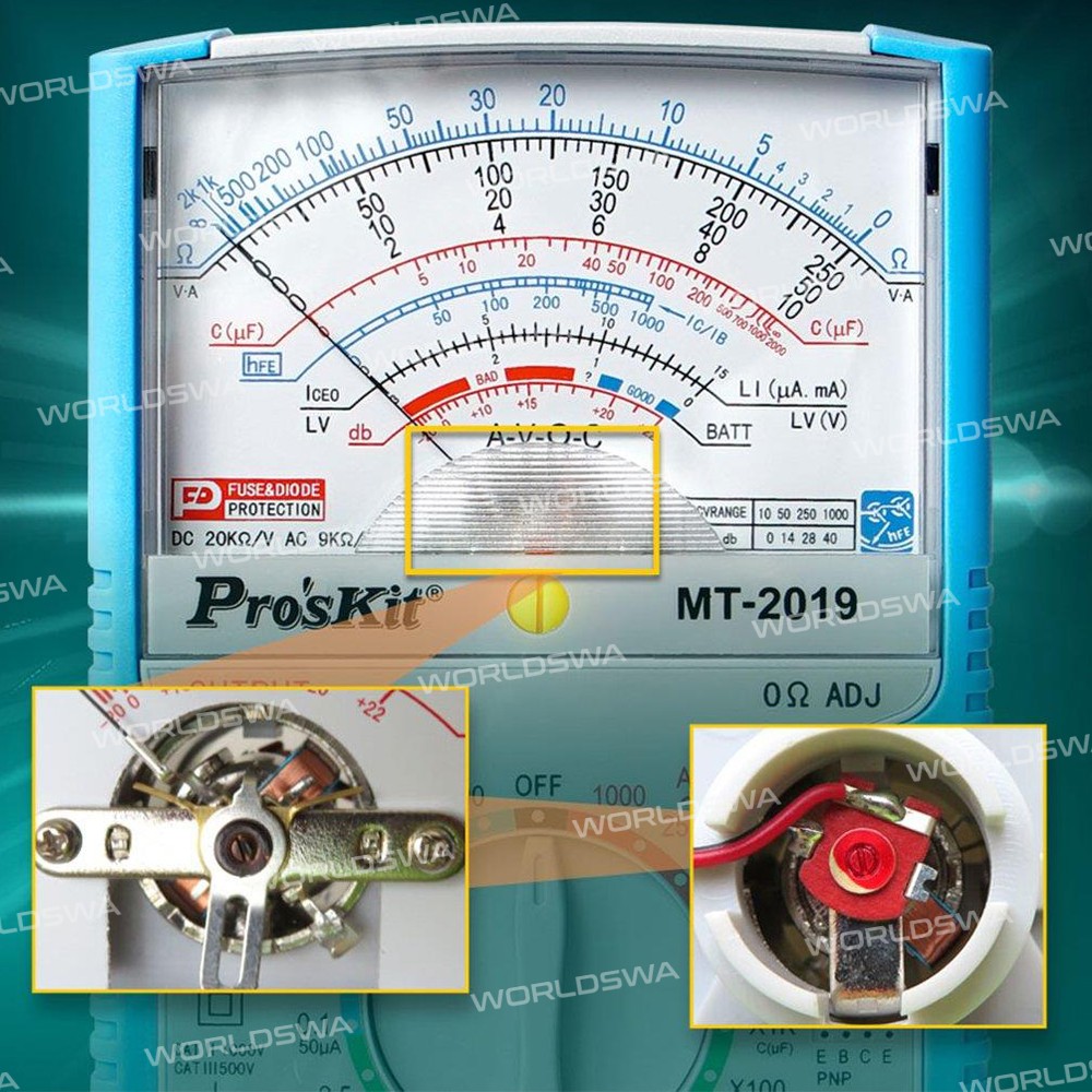 Pros'Kit MT-2019 High-precision Multi-function Pointer Analog Professional Multimeter