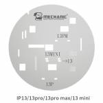 Mechanic UFO Series LCD Screen Protection Planting Tin Steel Stencil for iPhone 11 to 13 Pro Max