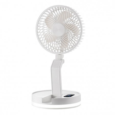 Folding Camping Fan USB Rechargeable Desktop Wall Mounted Fan 3 Adjustable Wind Speeds for Camping Picnic Home Bedroom Kitchen Office