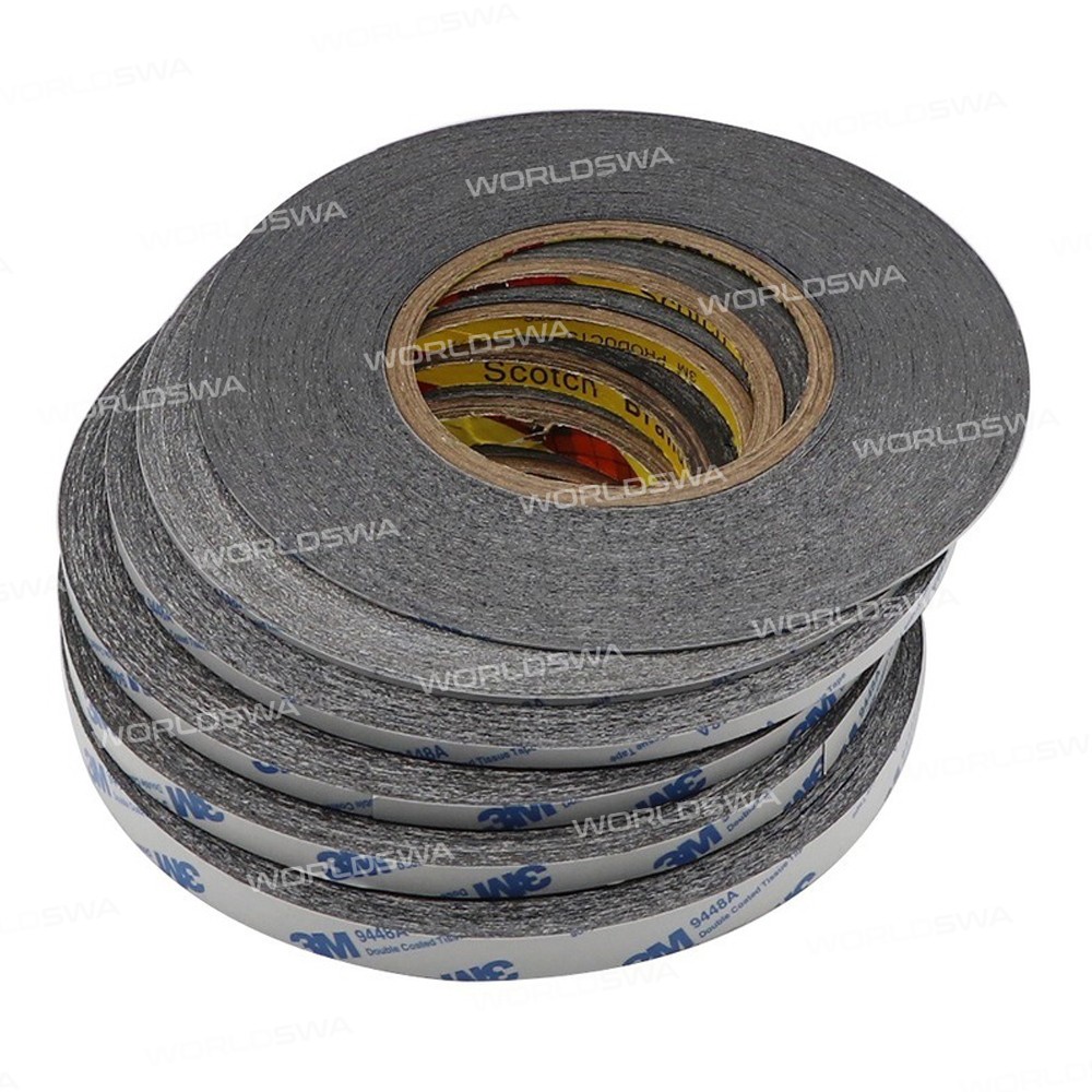 3M Double Sided Tape Black Sticker Adhesive Tape - 50 Meters