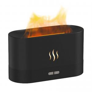 Simulation flame mist humidifier 2 brightness nightlight silent cool desktop USB humidifier