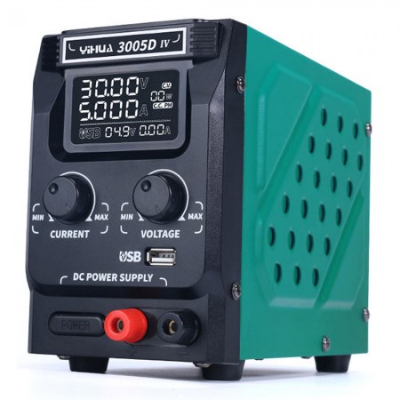 Yihua 3005D-IV 30V 5A Digital Display DC Power Supply - High Precision Adjustable Large Screen