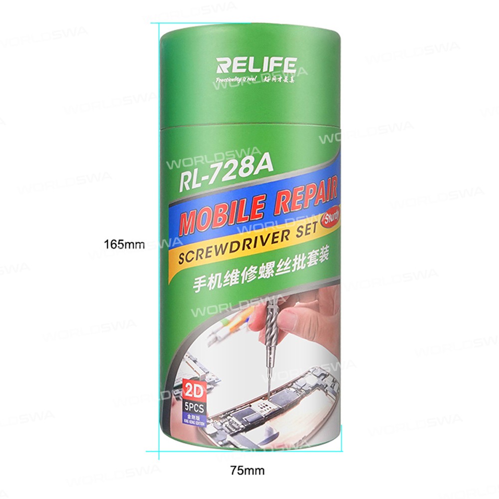 Relife RL-728A Strong Magnetic Adsorption S2 Bits Screwdriver Set Special for Mobile Phone Repair