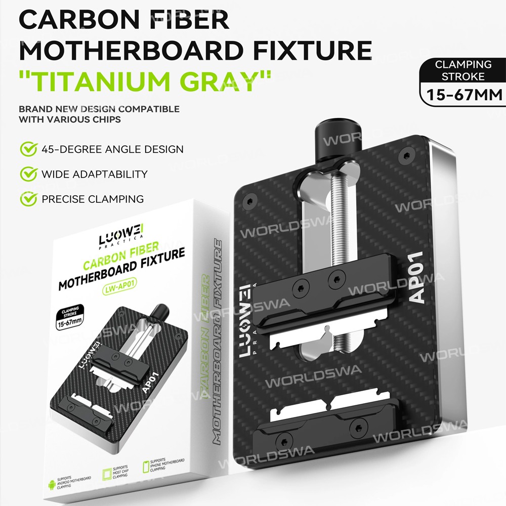 luowei lw-ap01-high-temperature-carbon-fiber-motherboard-clamp-for-iphone-and-android-2