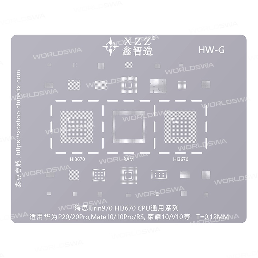 xinzhizao cpu-universal-series-bga-reballing-stencil-set-one-8