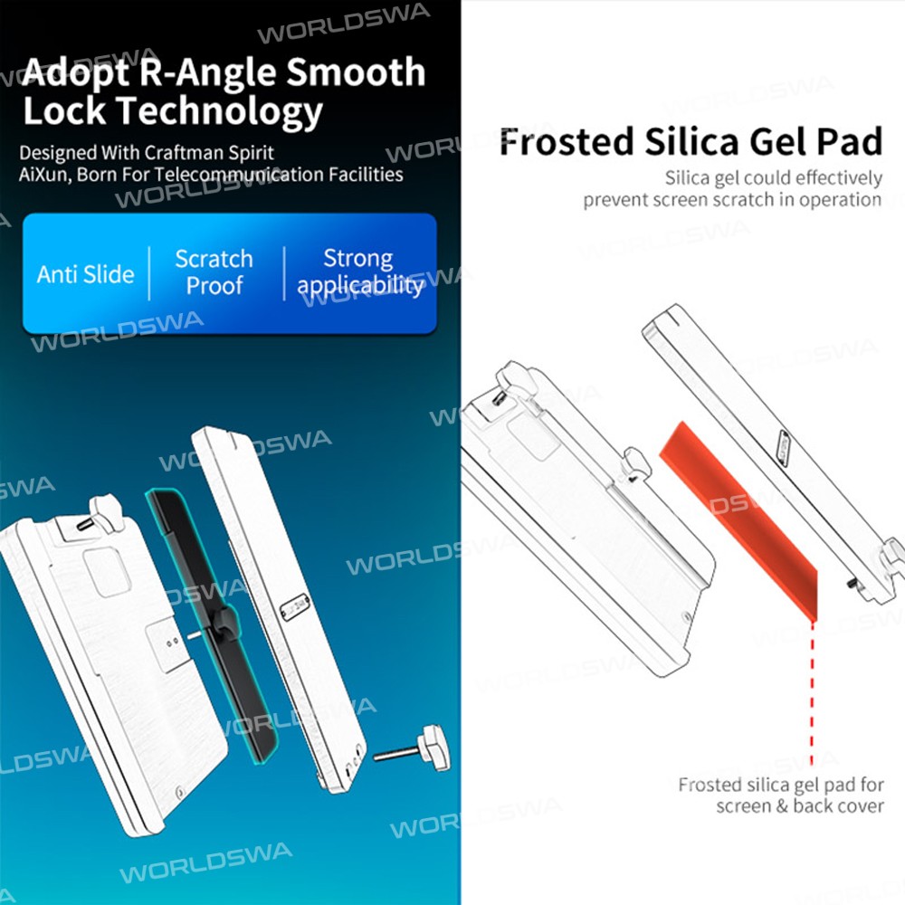 AiXun iFixture FT-08 Phone Rear Glass Fixing Mould Disassemble Press Fixture Holder