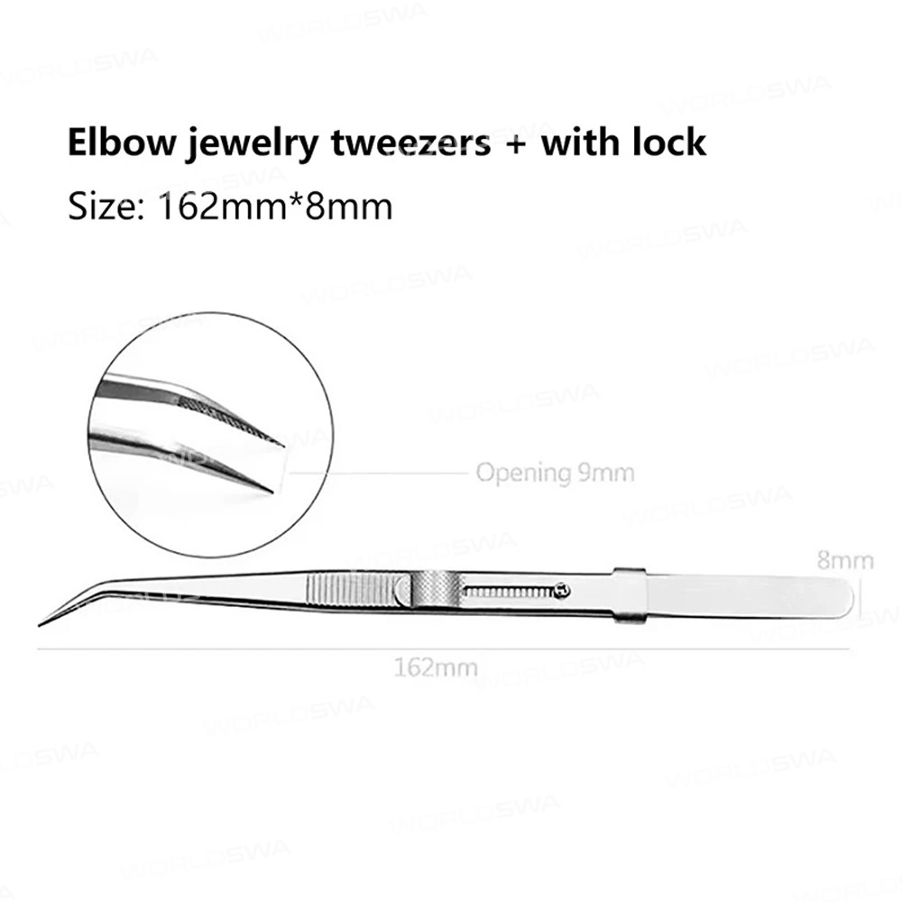 multi purpose-non-slip-stainless-steel-tweezers-with-clip-fastener-2