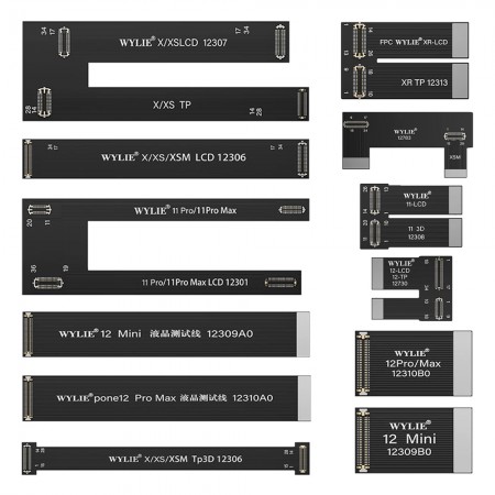 Wylie LCD Screen Test Leads for iPhone X to 12Pro Max
