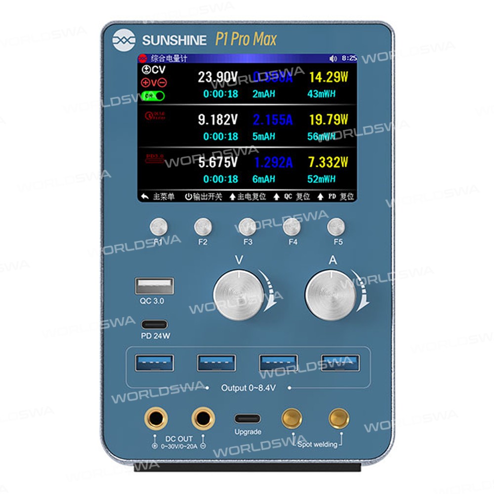 sunshine p1-pro-max-intelligent-regulated-power-supply-with-waveform-display-battery-spot-welding-4