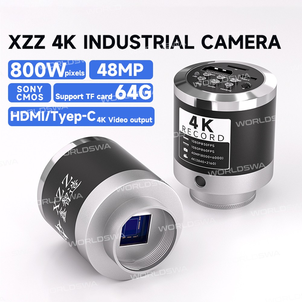 xzz hdmi-type-c-dual-interface-48mp-4k-hd-microscope-industrial-camera-2