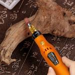 Mini Electric Cordless Battery Drill Grinding Rotary Tool with 76pcs Parts for Drilling Polishing