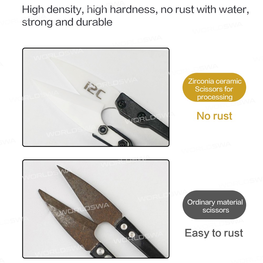 i2c insulated-ceramic-u-shaped-scissors-for-mobile-phone-repair-cutting-work-6