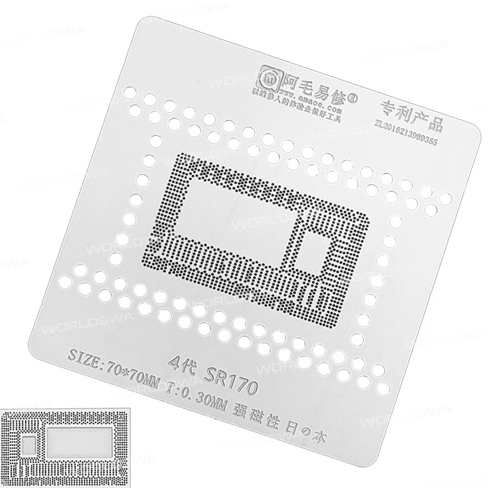 Amaoe 0.30MM SR170 4th Generation CPU BGA Reballing Tin Planting Platform for Mac Notebook