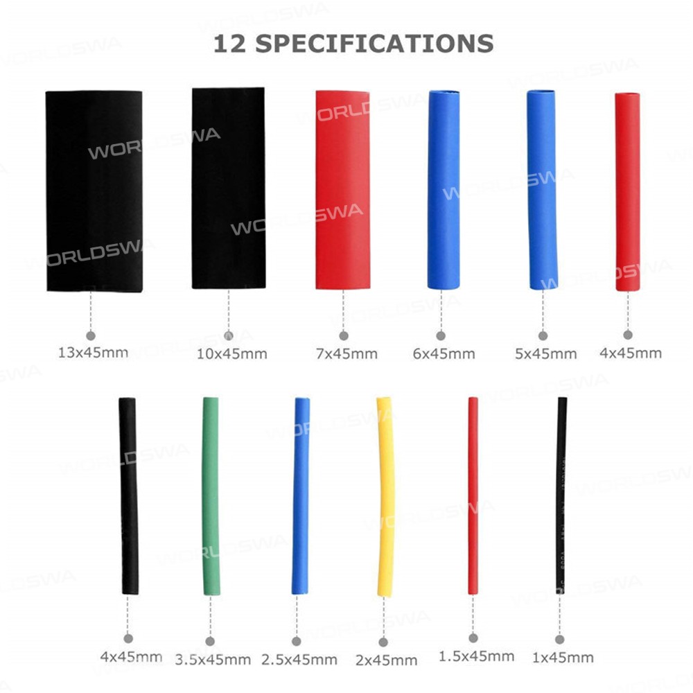Multi-specification Insulating Heat Shrinkable Tube Combination Set for Cable Protection