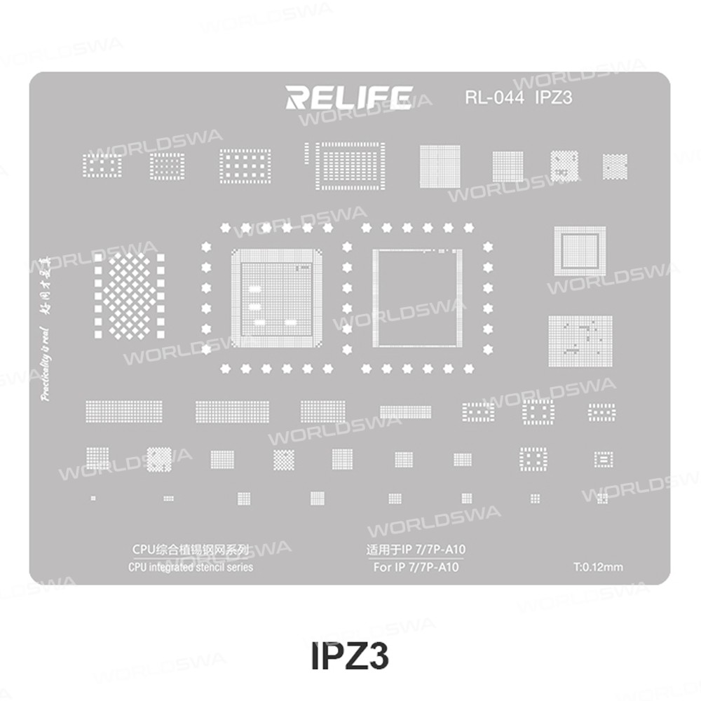 relife rl-044-iphone-series-cpu-tin-planting-steel-mesh-set-10