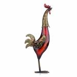 tooarts metal-sculpture-multicolor-iron-rooster-home-furnishing-craft-01