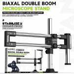 luowei lw-gk02-titan-360-degree-rotating-lift-microscope-universal-dual-axis-swing-arm-stand-3