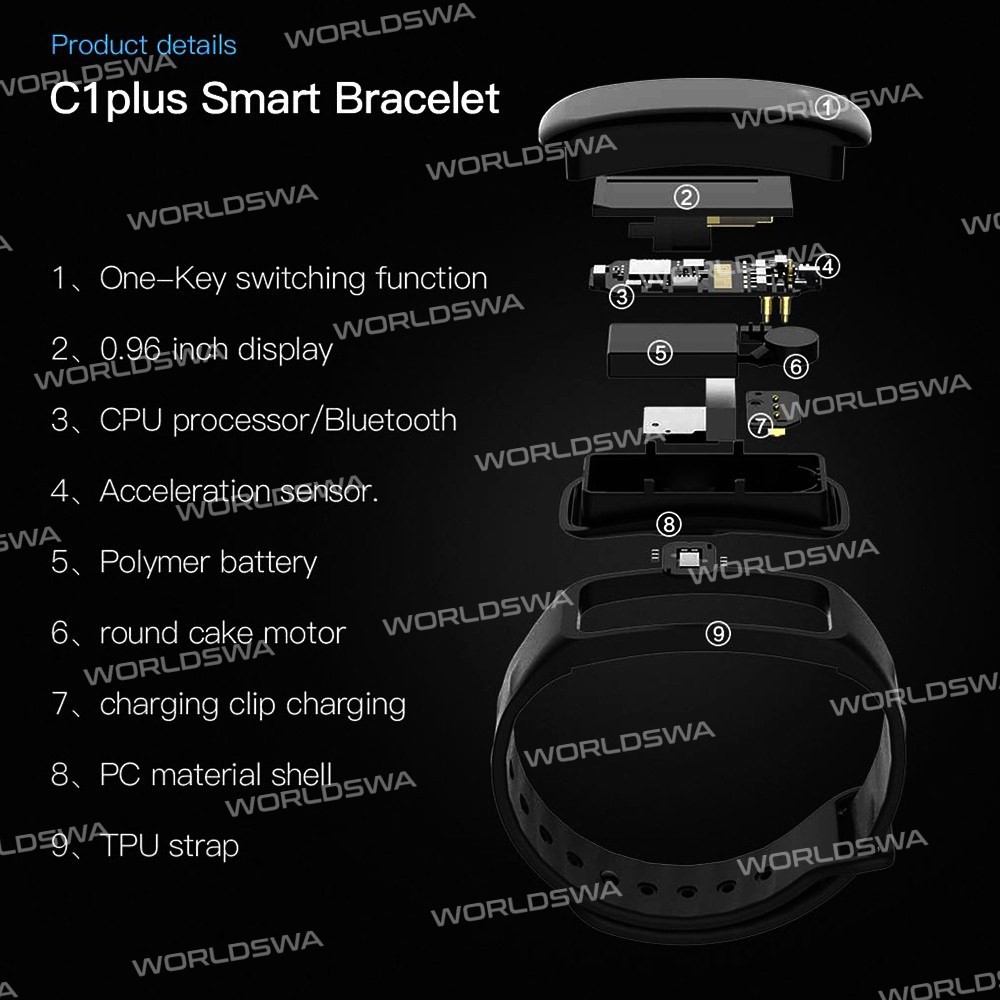 c1plus color-screen-smart-multi-function-sports-bracelet-04